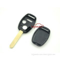 Remote key shell 3 button with chip room Hon66 for Honda CRV Fit key case